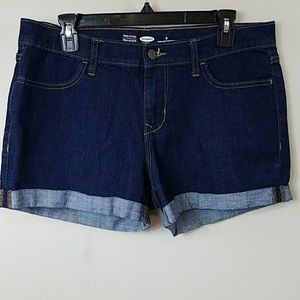 Old Navy Cuffed Fitted denim Shorts Sz 12 NWT